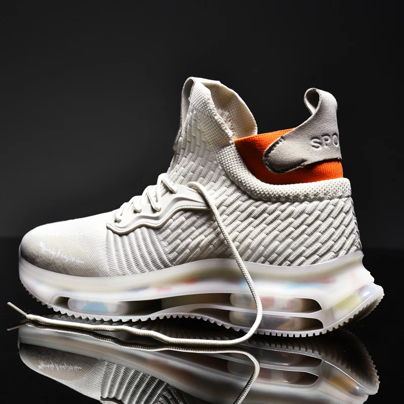 YRZL Sneakers Men Lace-up Air Cushion Bottom Causal High-top Socks Shoes Soft Breathable Lightweight Outdoor Sport Shoes
YRZL Sneakers Men Lace-up Air Cushion Bottom Causal High-top Socks Shoes Soft Breathable Lightweight Outdoor Sport Shoes