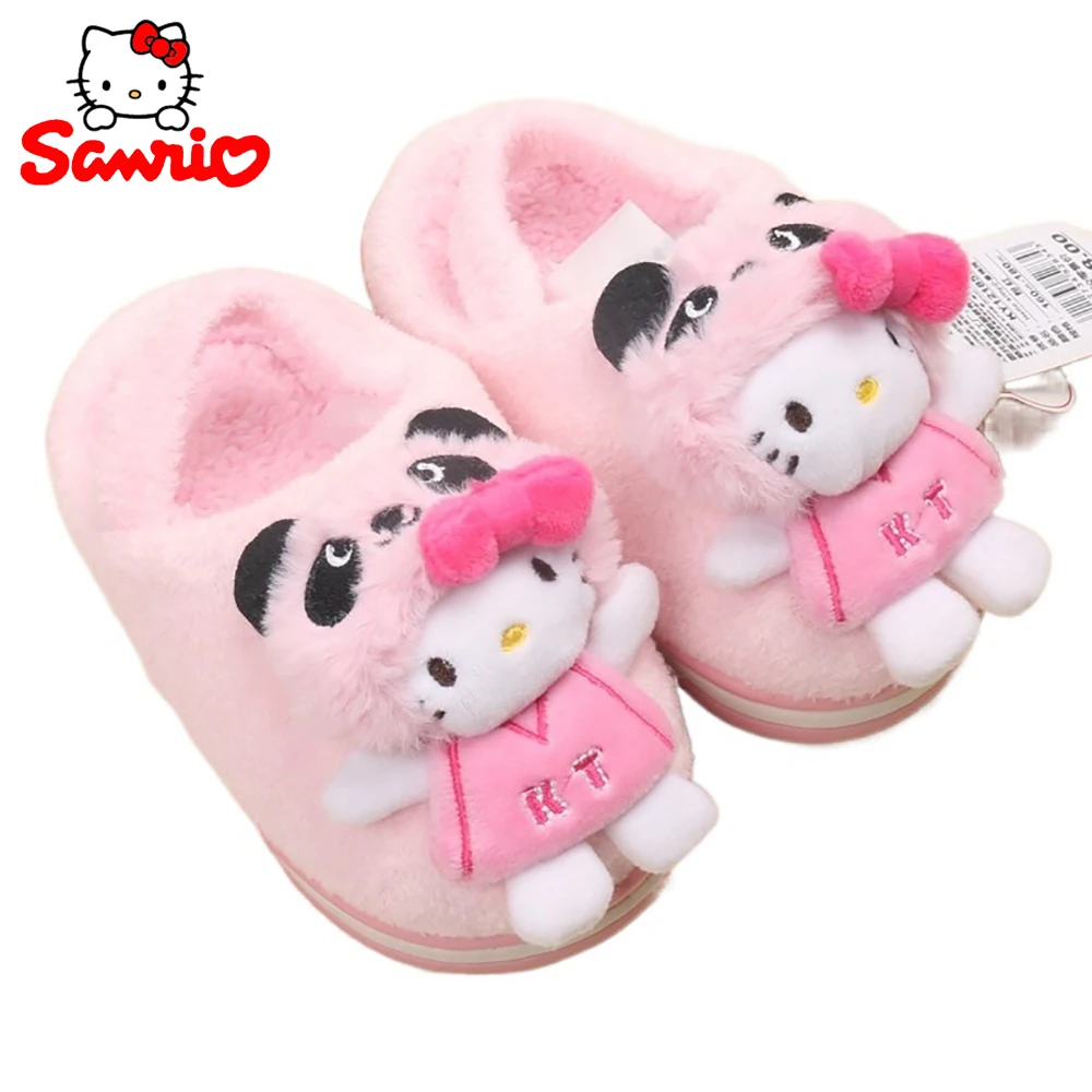 Забавные тапочки Helllo Kitty для маленьких девочек Sanrio зимние бархатные плотные детские теплые мягкие шерстяные удобные
Забавные тапочки Helllo Kitty для маленьких девочек Sanrio зимние бархатные плотные детские теплые мягкие шерстяные удобные