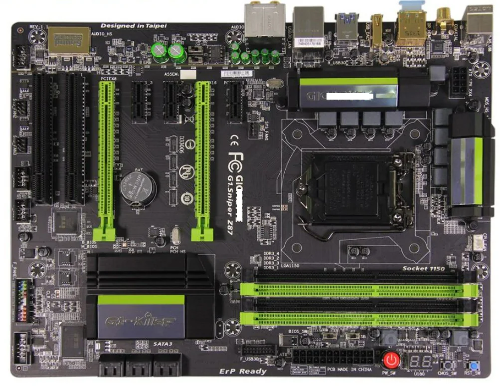 used Desktop Motherboard original motherboard for Giga G1.Sniper Z87 LGA 1150 DDR3 USB2.0 USB3.0 SATA3
used Desktop Motherboard original motherboard for Giga G1.Sniper Z87 LGA 1150 DDR3 USB2.0 USB3.0 SATA3