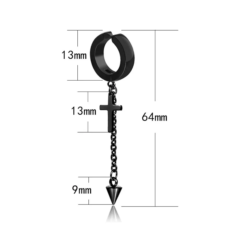 Punk Clip EarringsHypoallergenic Cross Stainless Steel Earrings For Men Hiphop Women Korean Style Ear Clip Earrings Accessories
Punk Clip EarringsHypoallergenic Cross Stainless Steel Earrings For Men Hiphop Women Korean Style Ear Clip Earrings Accessories