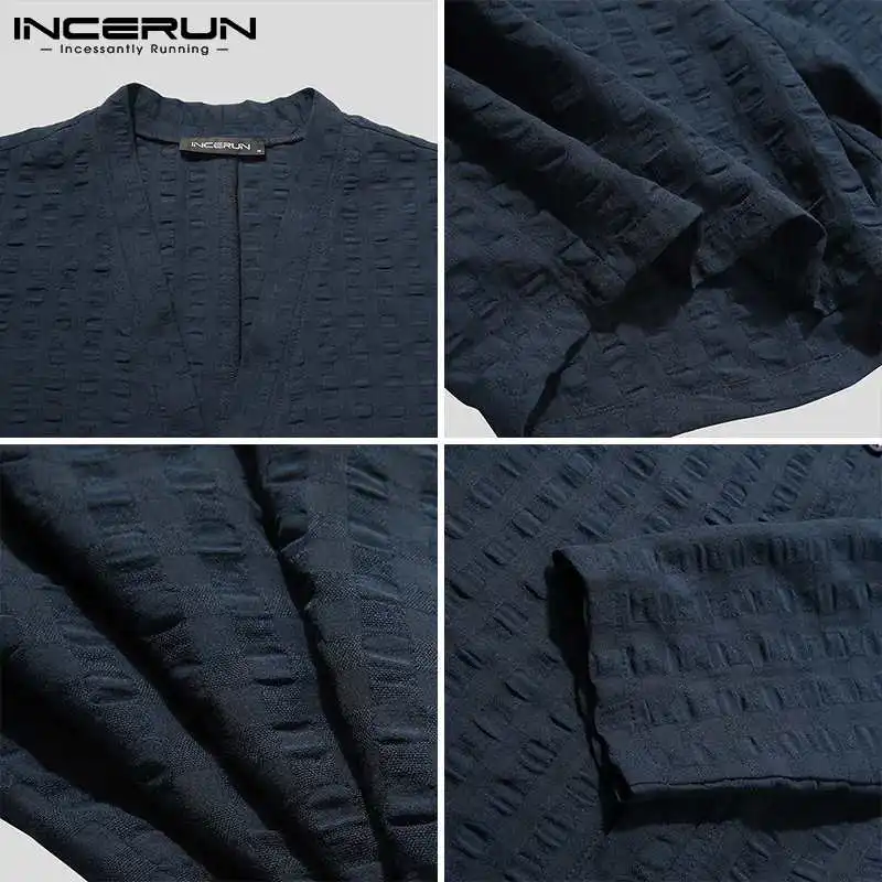 INCERUN Men Casual Solid Color Onesies Long Sleeve V Neck Comfortable Jumpsuit Pajama Man Leisure Button Shorts Homewear Romper
INCERUN Men Casual Solid Color Onesies Long Sleeve V Neck Comfortable Jumpsuit Pajama Man Leisure Button Shorts Homewear Romper