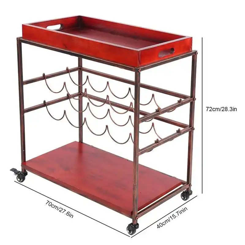 Bar Cart Simple Style Bar Serving Cart with Wine Rack and Glass Holder Wood Metal Serving Trolley for Kitchen Bar Trolley
Bar Cart Simple Style Bar Serving Cart with Wine Rack and Glass Holder Wood Metal Serving Trolley for Kitchen Bar Trolley