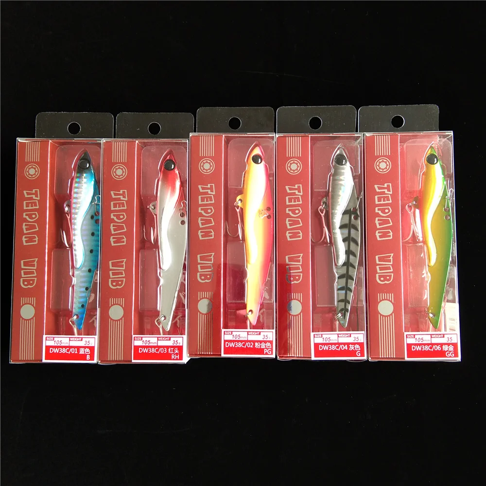 TSURINOYA 5 шт./лот VIB приманка жесткая приманка 35 г/105 мм DW38C Isca искусственные металлические приманки Vibe для морской рыбалки 
TSURINOYA 5 шт./лот VIB приманка жесткая приманка 35 г/105 мм DW38C Isca искусственные металлические приманки Vibe для морской рыбалки