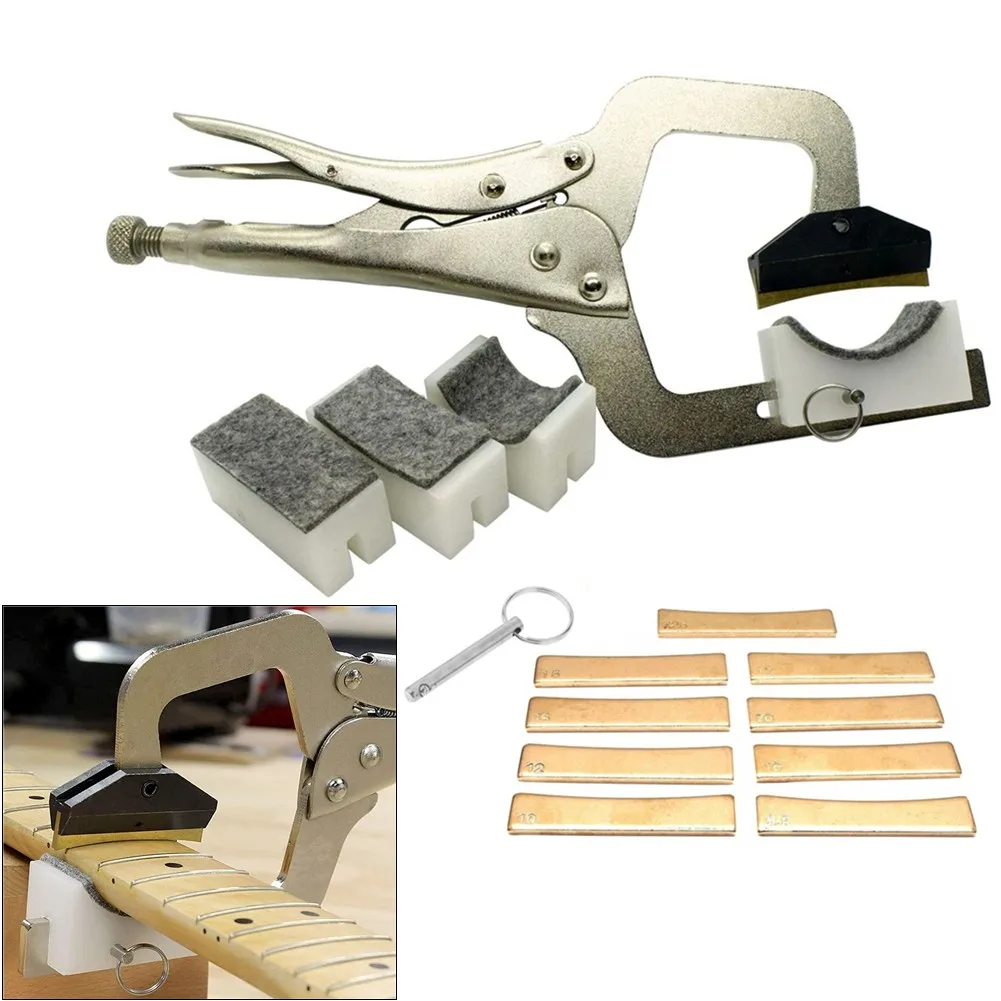Fingerboard Handheld Fret Press Insert Tool With 9 Radius Inserts Guitar Luthier Professional Fretting Tools Guitar Accessories
Fingerboard Handheld Fret Press Insert Tool With 9 Radius Inserts Guitar Luthier Professional Fretting Tools Guitar Accessories