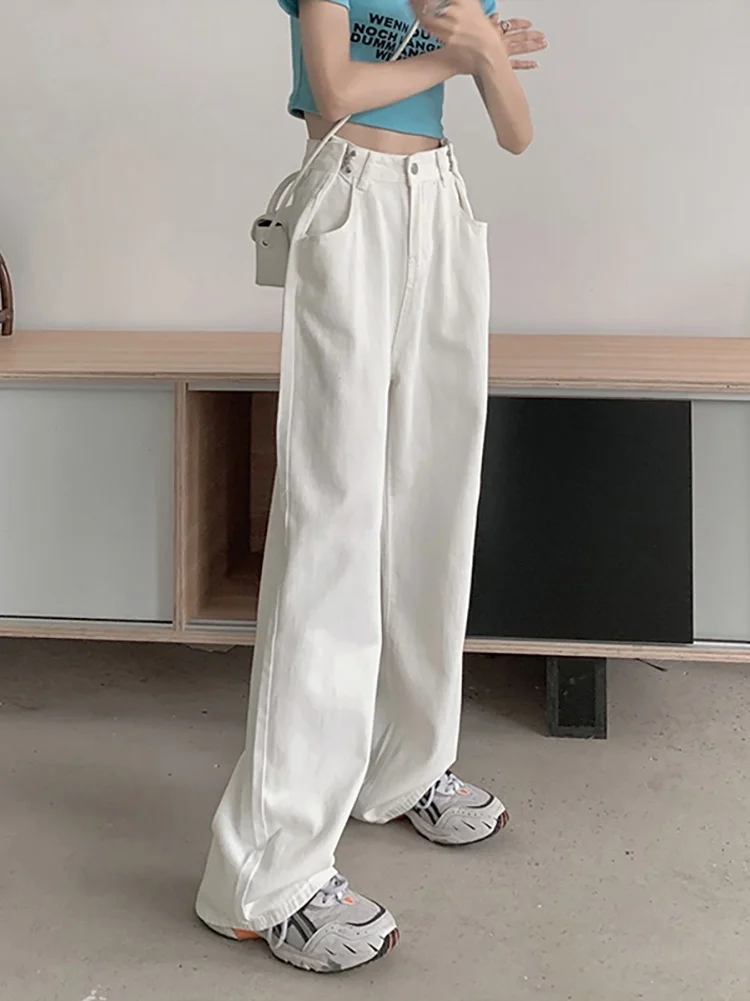 White pants women's spring and autumn 2021 new small men wear high casual straight pants women's high waist jeans
White pants women's spring and autumn 2021 new small men wear high casual straight pants women's high waist jeans