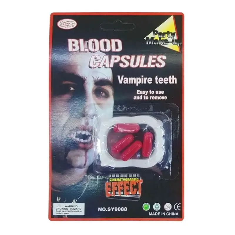 Halloween Supplies Fake Blood Pills Horror Vampire Denture Christmas Ghost Festival Party Cosplay Props R66D
Halloween Supplies Fake Blood Pills Horror Vampire Denture Christmas Ghost Festival Party Cosplay Props R66D