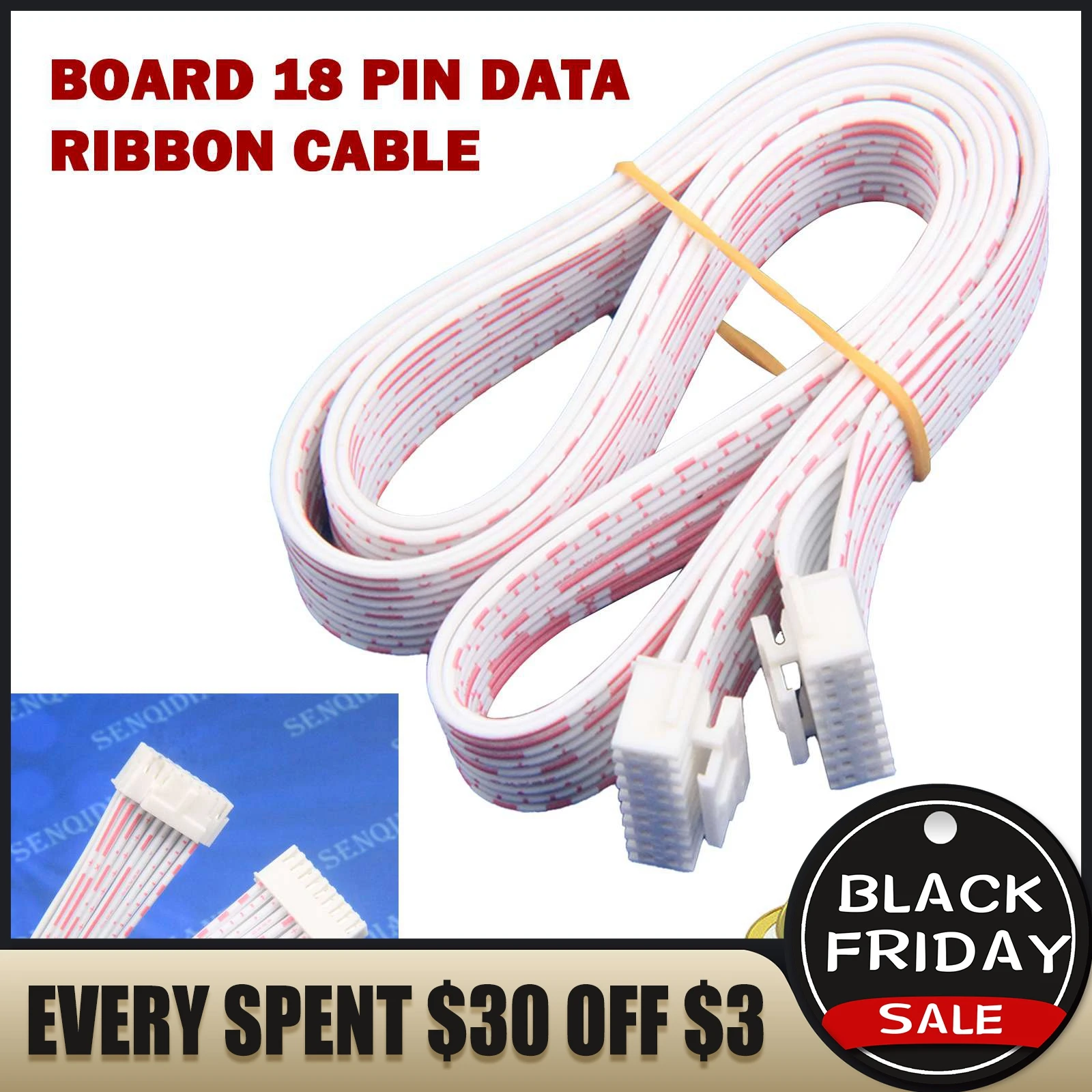 60 CM BITMAIN Antminer S9 S9i T9 V9 D3 L3 Z9 Control Board 18 Pin Data Ribbon Cable Bitcoin Cash Mining Cable
60 CM BITMAIN Antminer S9 S9i T9 V9 D3 L3 Z9 Control Board 18 Pin Data Ribbon Cable Bitcoin Cash Mining Cable