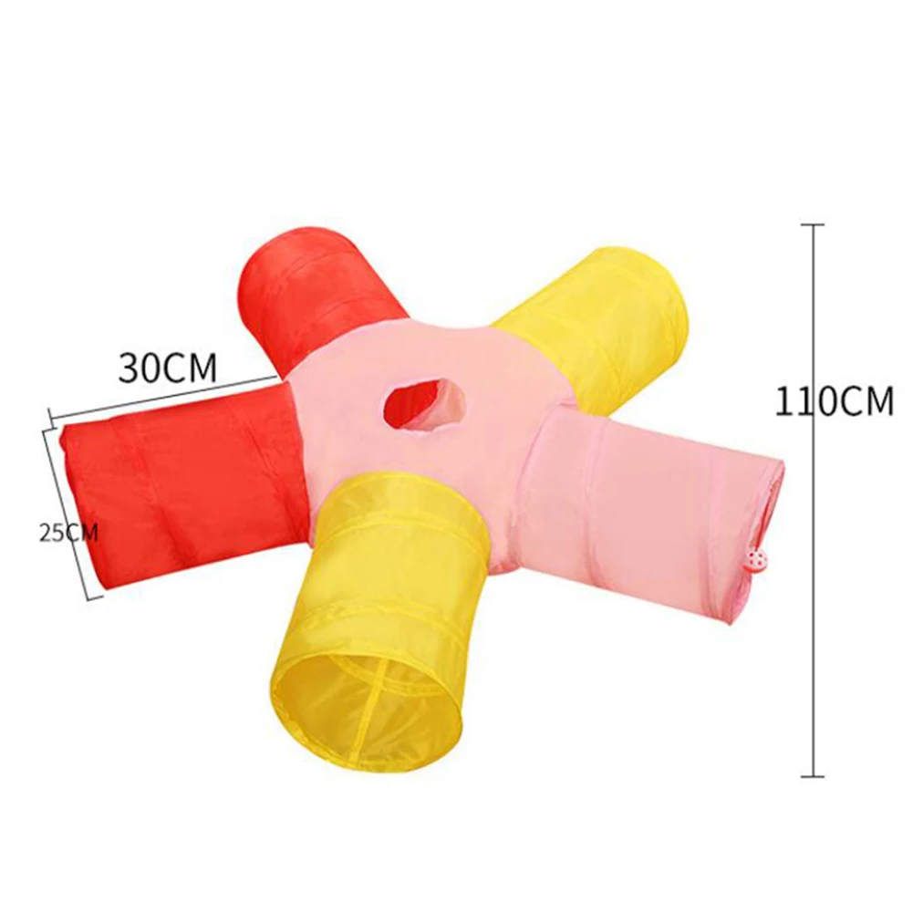Folding Cat Tunnel Toys Pet Tube Folding Play Toy Pet Cats Kitten 5-Way Foldable Tunnel Tube Hanging Bell Ball Training Play Toy
Folding Cat Tunnel Toys Pet Tube Folding Play Toy Pet Cats Kitten 5-Way Foldable Tunnel Tube Hanging Bell Ball Training Play Toy