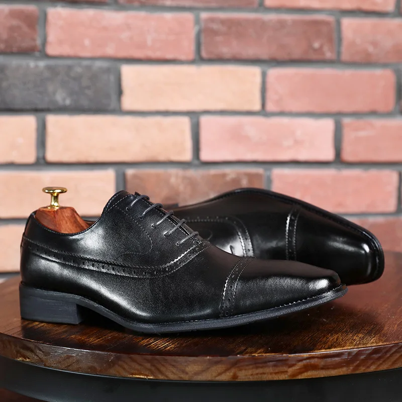 DESAI Men Genuine Leather Oxford Shoes Men Buckle Strap Office Dress Wedding Shoes Brogue Pointed Toe Oxford Formal Shoes
DESAI Men Genuine Leather Oxford Shoes Men Buckle Strap Office Dress Wedding Shoes Brogue Pointed Toe Oxford Formal Shoes