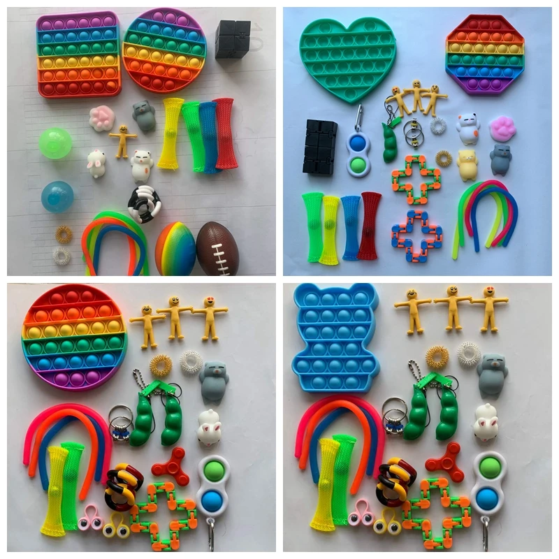 Set Antistress Relief Autism Anxiety Fidget Toys Pack 18/21/23PCS Sensory Toy Anti Stress Bubble for Kids Adults
Set Antistress Relief Autism Anxiety Fidget Toys Pack 18/21/23PCS Sensory Toy Anti Stress Bubble for Kids Adults