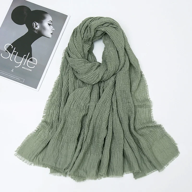 2020 women muslim crinkle cotton hijab scarf wrinkle head scarf shawls and wraps headband foulard femme pleated turban scarves
2020 women muslim crinkle cotton hijab scarf wrinkle head scarf shawls and wraps headband foulard femme pleated turban scarves