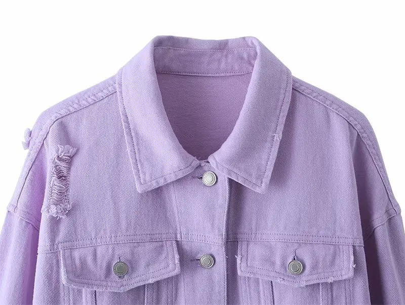 Autumn Women Purpek Oversize Denim Jacket Coat Fashion Slim Lapel Long Sleeve Pocket Jacket Casual Loose Female Chic Tops
Autumn Women Purpek Oversize Denim Jacket Coat Fashion Slim Lapel Long Sleeve Pocket Jacket Casual Loose Female Chic Tops