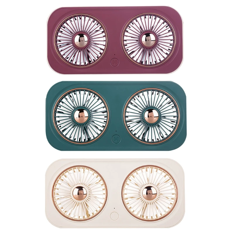 Dual-head Desk Fan Mini Personal Fan Portable Fan 3 Speeds 360° Adjustable Powerful Airflow Rechargeable Battery Operate
Dual-head Desk Fan Mini Personal Fan Portable Fan 3 Speeds 360° Adjustable Powerful Airflow Rechargeable Battery Operate