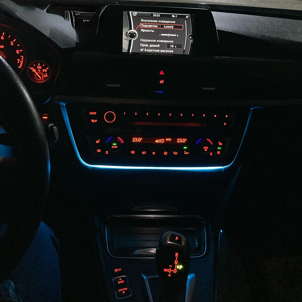 

78 Led Dashboard for BMW 3 4 Series M3 M4 F30 F32 F36 Center Console AC Panel Light Blue and Orange Color Atmosphere Lamp