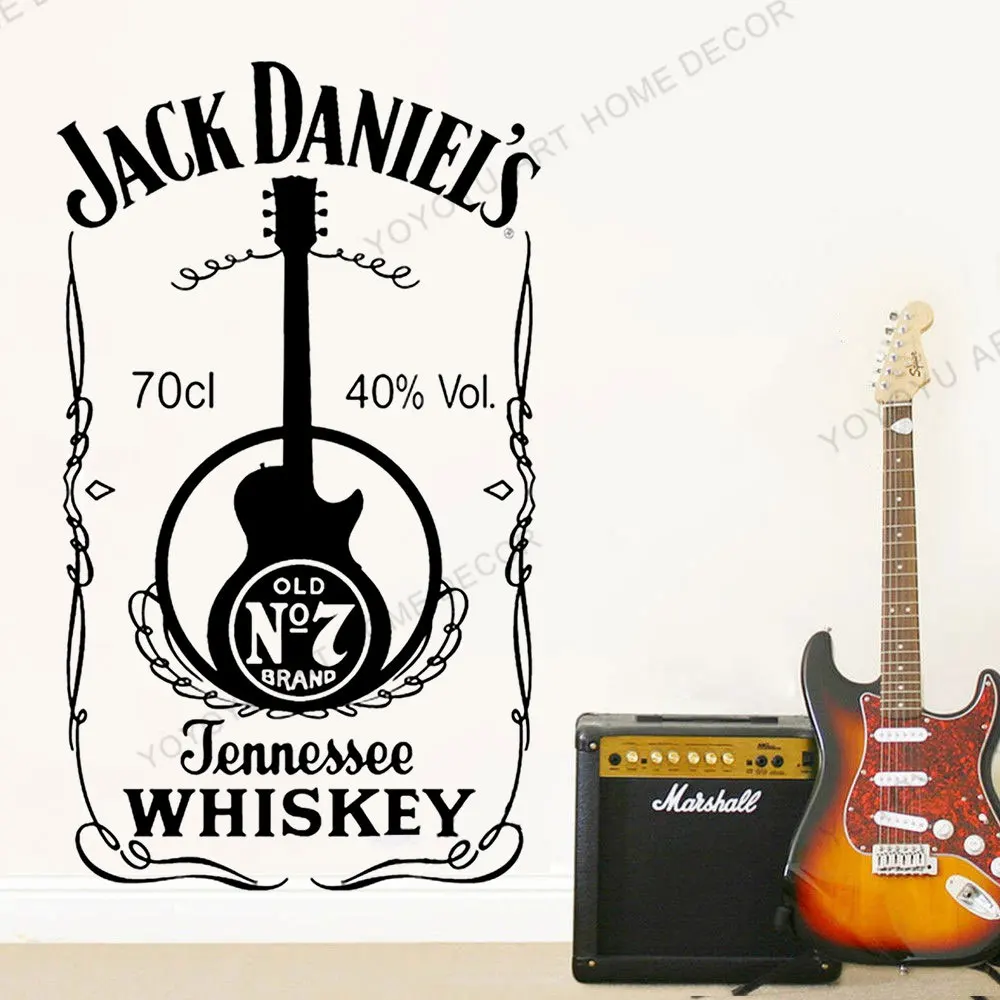 Self-adhesive Jennessee Whiskey Wall Decals Pub Vinyl Wall Stickers For Modern Music Bar Children Kid Wall Window Decor rb583
Self-adhesive Jennessee Whiskey Wall Decals Pub Vinyl Wall Stickers For Modern Music Bar Children Kid Wall Window Decor rb583