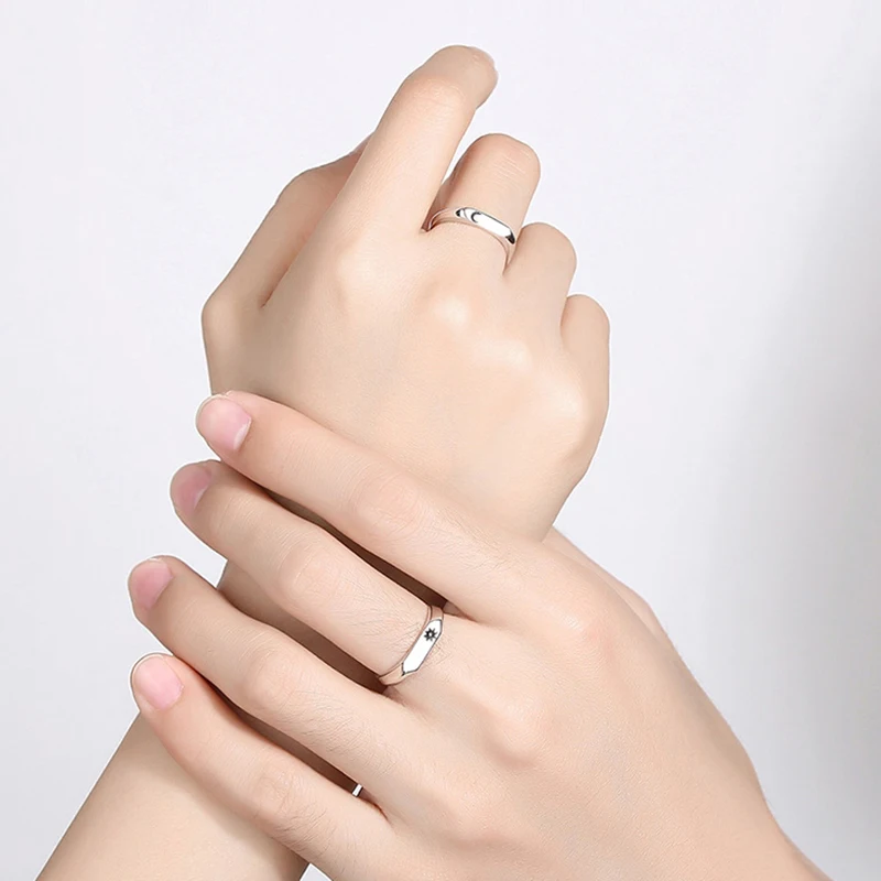 Fashion Simple Opening Sun Moon Ring Minimalist Silver Color Sun Moon Adjustable Ring For Men Women Couple Engagement Jewelry
Fashion Simple Opening Sun Moon Ring Minimalist Silver Color Sun Moon Adjustable Ring For Men Women Couple Engagement Jewelry