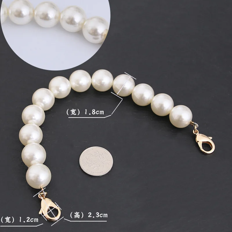 Fashion High Grade Large Pearl Bag Decoration Luggage Accessories Chain White Mobile Phone Rope Handbag Hand Strap Belt
Fashion High Grade Large Pearl Bag Decoration Luggage Accessories Chain White Mobile Phone Rope Handbag Hand Strap Belt