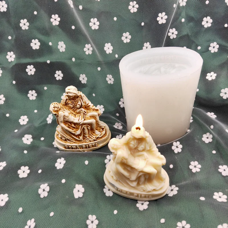 Saint Virgin and Jesus Candle Mold DIY Handmade Home Decor Candy Chocolate Bakeware Tools
Saint Virgin and Jesus Candle Mold DIY Handmade Home Decor Candy Chocolate Bakeware Tools