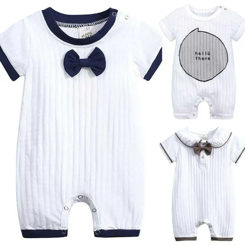 Newborn Infant Baby Boy Summer Bowtie Short Sleeve Romper XGentleman Clothes AU
Newborn Infant Baby Boy Summer Bowtie Short Sleeve Romper XGentleman Clothes AU