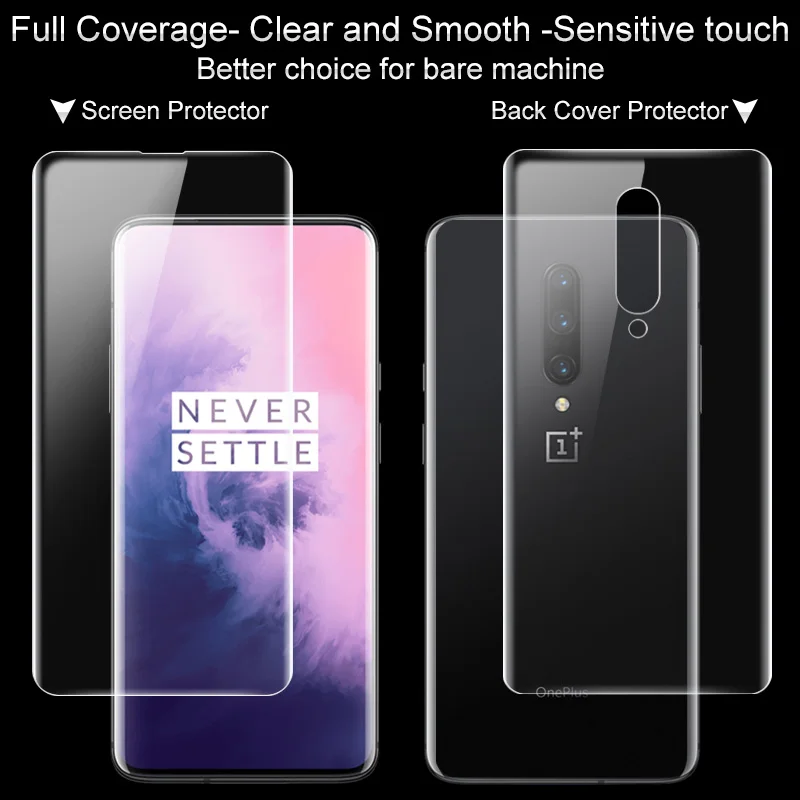 2 шт. полное покрытие для Oneplus7 Oneplus 7 Pro защита экрана и задней крышки Imak все стоя