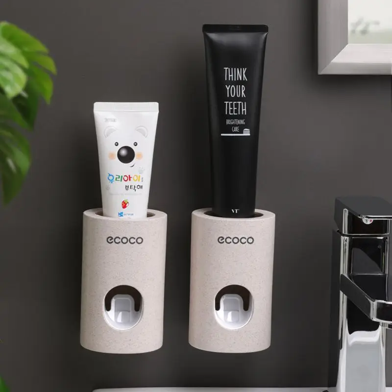 Automatic Toothpaste Dispenser Dust-proof Toothbrush Holder Wall Mount Stand Bathroom Accessories Set Toothpaste Squeezers Tooth
Automatic Toothpaste Dispenser Dust-proof Toothbrush Holder Wall Mount Stand Bathroom Accessories Set Toothpaste Squeezers Tooth