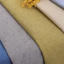 Linen Furniture Fabric Upholstery Plain Fabrics Sofa Cover Sewing Material Textile Cloth for Curtain Table
