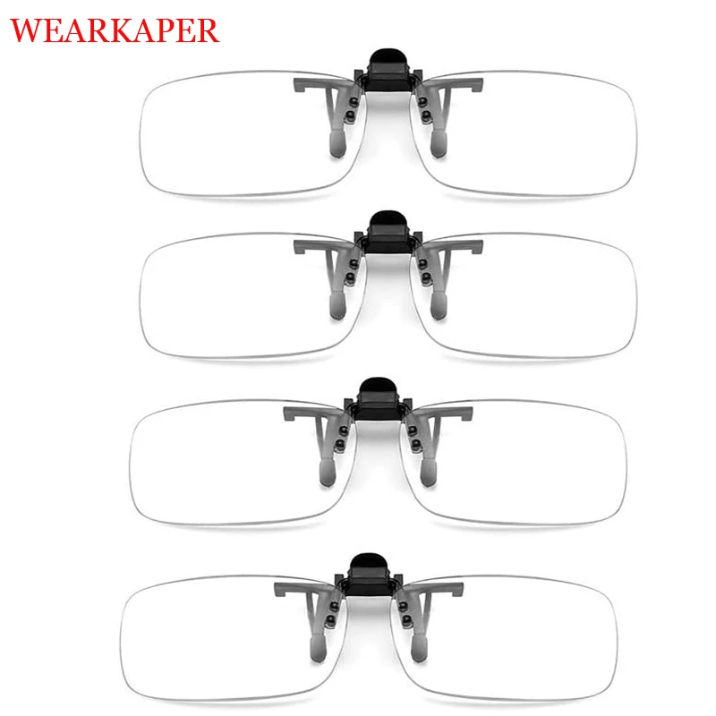 4 PCS Clip Reading Glasses Transparent Lens & Clip Eyeglasses Flip up Portable Anti-Blue Light Reading Glasses
4 PCS Clip Reading Glasses Transparent Lens & Clip Eyeglasses Flip up Portable Anti-Blue Light Reading Glasses