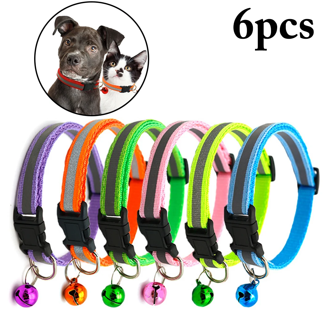 6PCS Band Dog Collar Necklace And Reflective Dog Necklet Adjustable Size Suitable for Pet Collar Dogs Collar Bell Positioning
6PCS Band Dog Collar Necklace And Reflective Dog Necklet Adjustable Size Suitable for Pet Collar Dogs Collar Bell Positioning