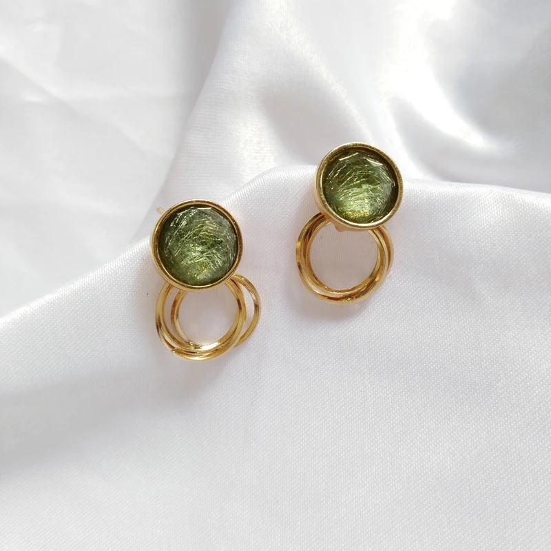 Retro Jewelry Green Earrings Popular Design Metal Alloy Gold Color Elegant High Quality Resin Earrings For Women Party Gift
Retro Jewelry Green Earrings Popular Design Metal Alloy Gold Color Elegant High Quality Resin Earrings For Women Party Gift
