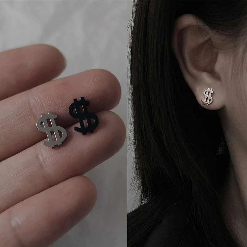New Dollar Studs Earrings for Women 2021 Trend Fashion Korean Style Hip Hop Piercing Earrings for Men Grunge Jewelry Wholesale
New Dollar Studs Earrings for Women 2021 Trend Fashion Korean Style Hip Hop Piercing Earrings for Men Grunge Jewelry Wholesale