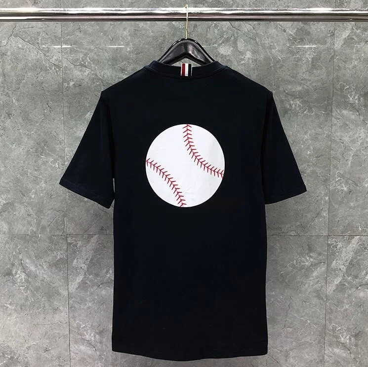 2021 TB Fashion THOM Brand T-Shirt Men Short Casual Clothing Solid Ball Print Pattern Summer O-neck Cotton Shirts Ins
2021 TB Fashion THOM Brand T-Shirt Men Short Casual Clothing Solid Ball Print Pattern Summer O-neck Cotton Shirts Ins