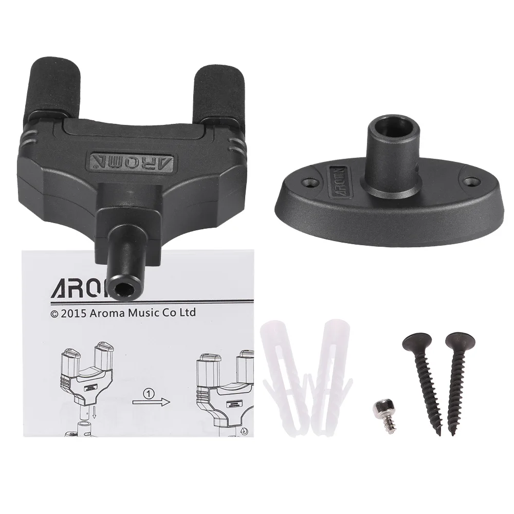 AROMA AH-85 Universal Guitar Hanger Hook Holder Wall Mount with Auto Grip System EVA Cushion for Bass Ukelele Mandolin Banjo
AROMA AH-85 Universal Guitar Hanger Hook Holder Wall Mount with Auto Grip System EVA Cushion for Bass Ukelele Mandolin Banjo