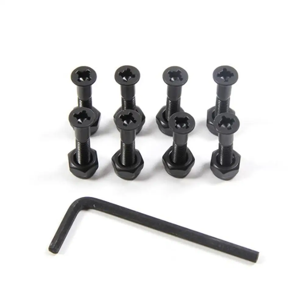 17Pcs Skateboard Trucks Screws Hardwares Bolt Anti-rust Carbon Steel Durable Bridge Nails Nuts Accessories Hexagonal Cross Shape 
17Pcs Skateboard Trucks Screws Hardwares Bolt Anti-rust Carbon Steel Durable Bridge Nails Nuts Accessories Hexagonal Cross Shape