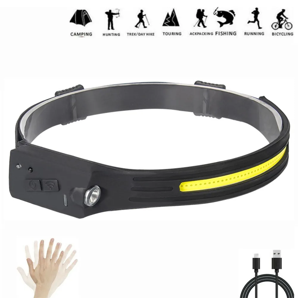 COB LED Headlamp Headlight Torch Flashlight Work Light Adjustable Bar Head Band Lamp USB Rechargeable For Caving Patrolling Tool
COB LED Headlamp Headlight Torch Flashlight Work Light Adjustable Bar Head Band Lamp USB Rechargeable For Caving Patrolling Tool