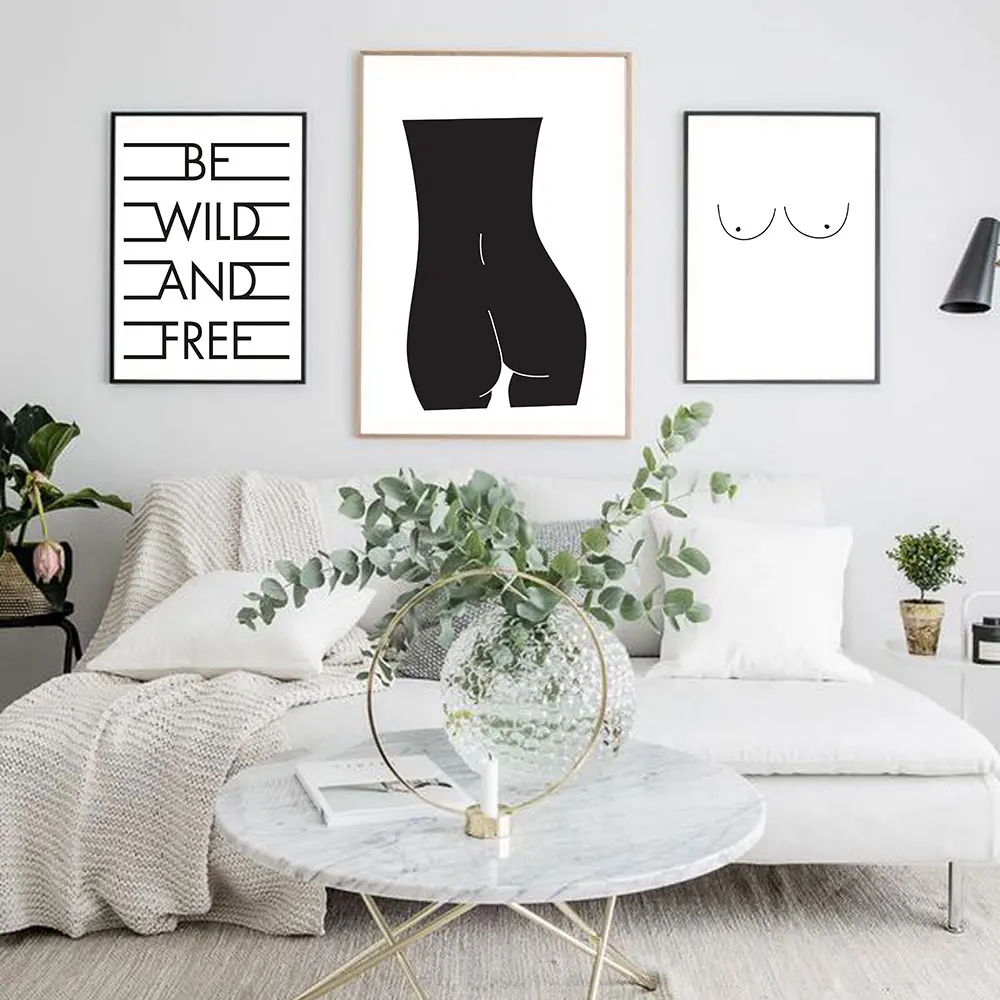 Be Wild Free Poster Derriere Canvas Painting Minimalist Boobies Line Art Print Modern Wall Picture For Living Room Home Decor
Be Wild Free Poster Derriere Canvas Painting Minimalist Boobies Line Art Print Modern Wall Picture For Living Room Home Decor