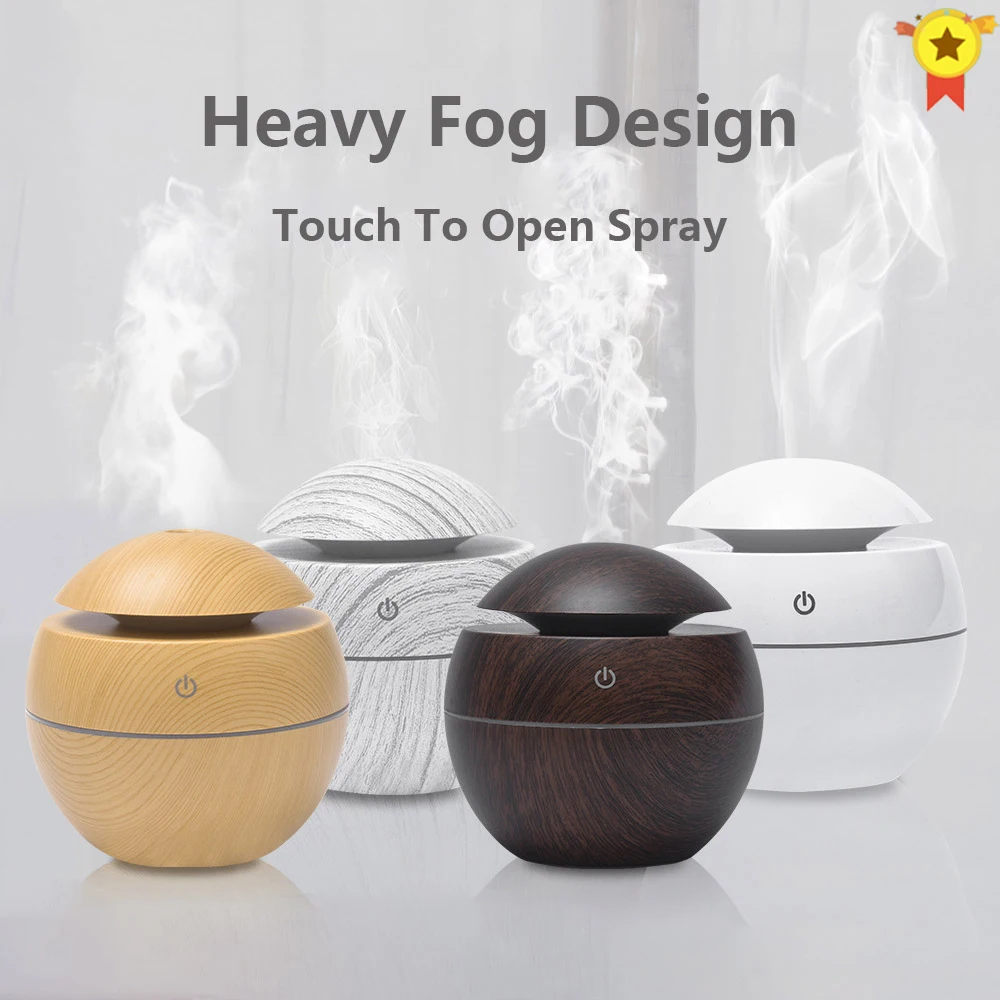Wood Grain Electric Humidifier Essential Aroma Oil Diffuser Ultrasonic USB Mini Mist Maker With LED Light Home Appliances
Wood Grain Electric Humidifier Essential Aroma Oil Diffuser Ultrasonic USB Mini Mist Maker With LED Light Home Appliances