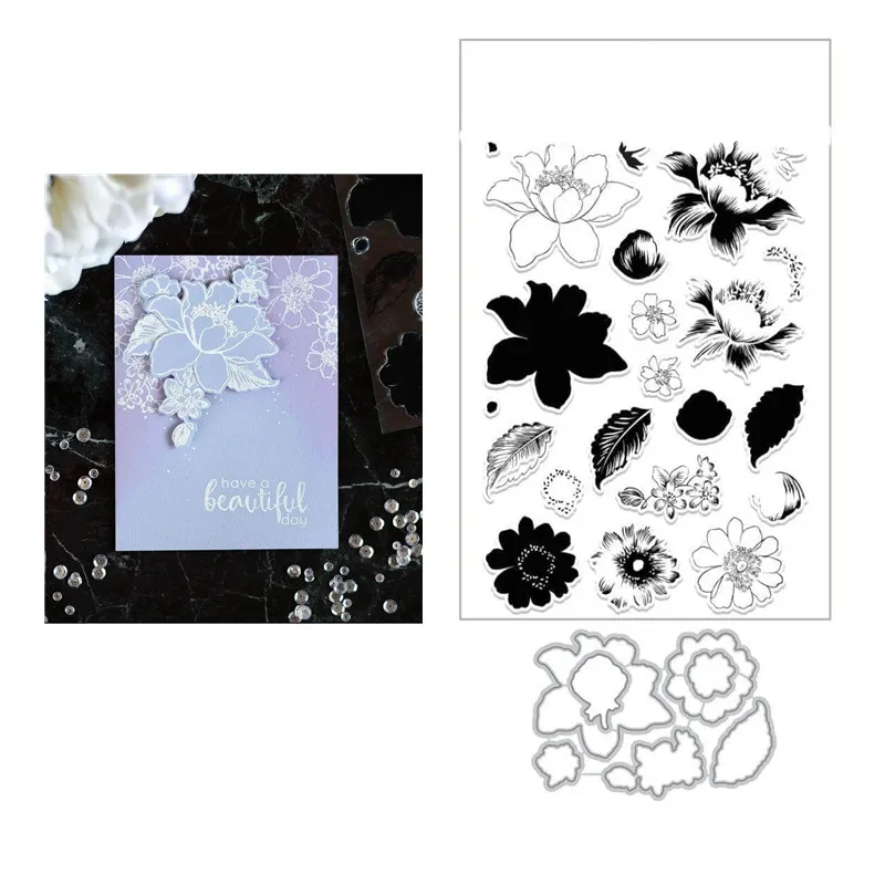 Blooming Flower Cutting Dies and Stamps Scrapbooking Diy Decoration Craft Embossing Stencil 2021 New Christmas 2021 Arrival
Blooming Flower Cutting Dies and Stamps Scrapbooking Diy Decoration Craft Embossing Stencil 2021 New Christmas 2021 Arrival
