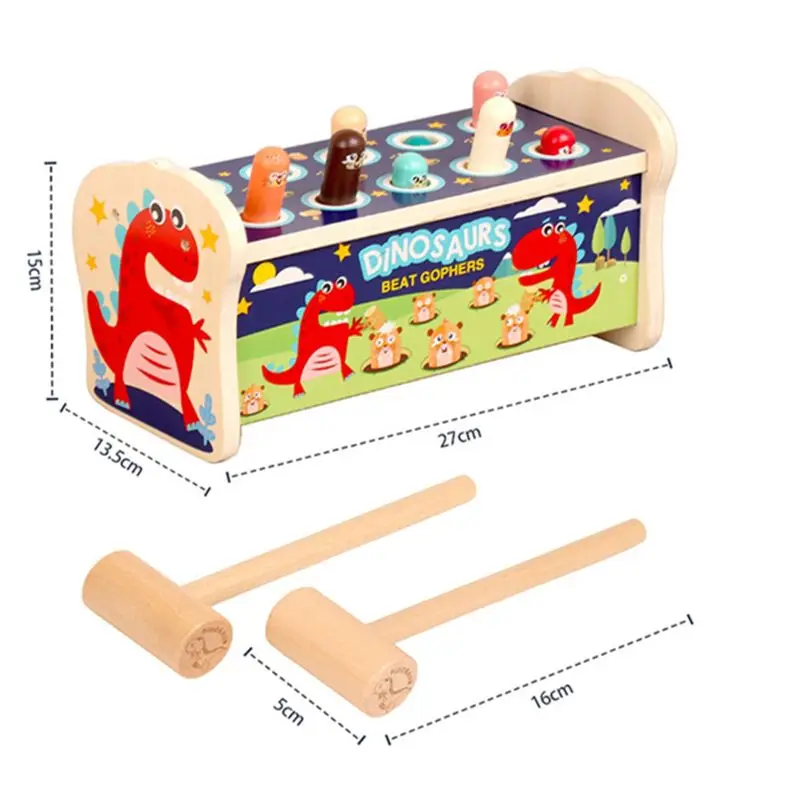 Wood Whac A Mole Dinosaur Pattern Baby Toy For Boy Girl 1 2 3 4 5 6 Years Old Kids Toy Toddlers
Wood Whac A Mole Dinosaur Pattern Baby Toy For Boy Girl 1 2 3 4 5 6 Years Old Kids Toy Toddlers