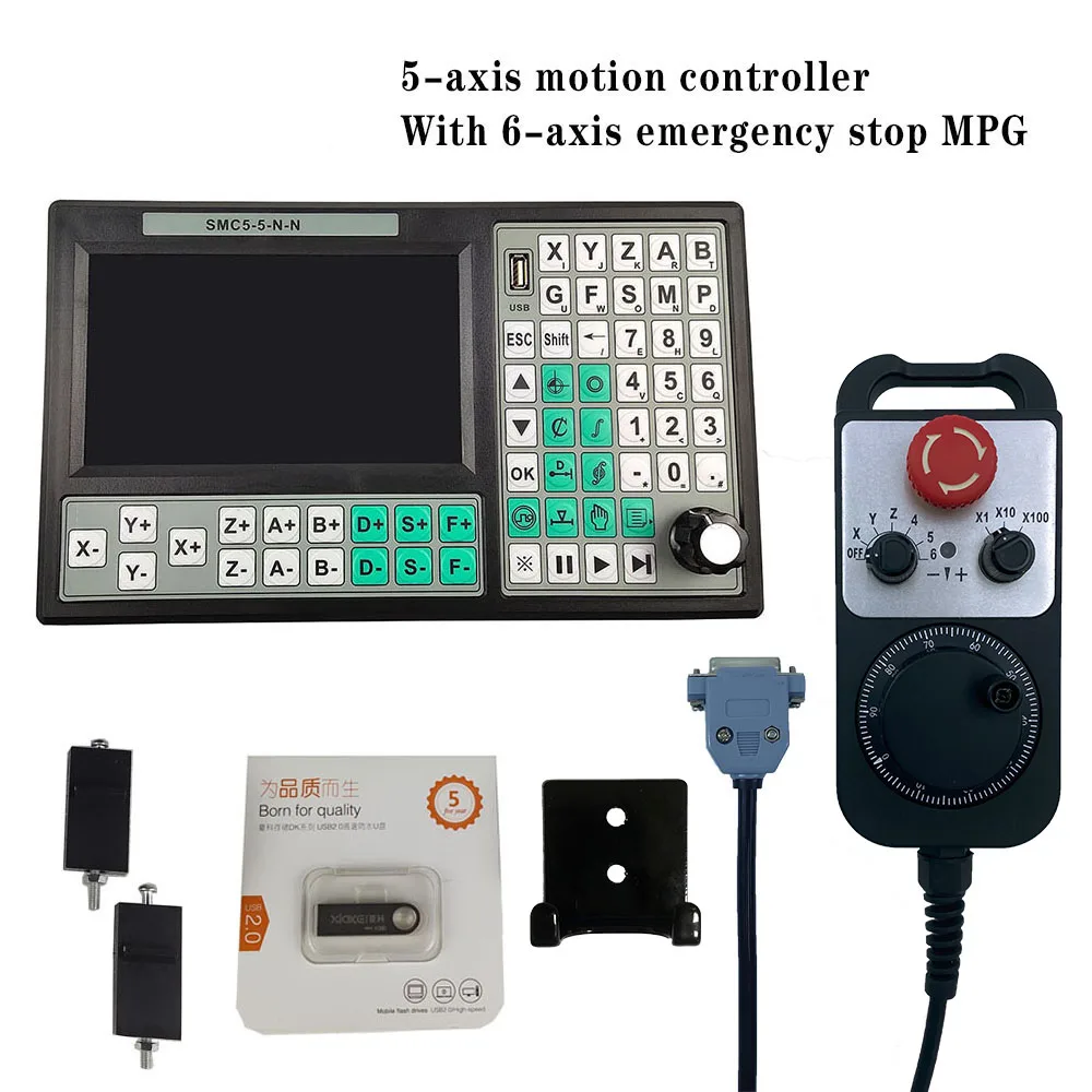 SMC5-5-N-N контроллер USB CNC 5 Assi автономный Mach3 500 кГц G-код 7 Pollici Grande Schermo 6 Assi Volantino Di Arresto Si Emergen
SMC5-5-N-N контроллер USB CNC 5 Assi автономный Mach3 500 кГц G-код 7 Pollici Grande Schermo 6 Assi Volantino Di Arresto Si Emergen