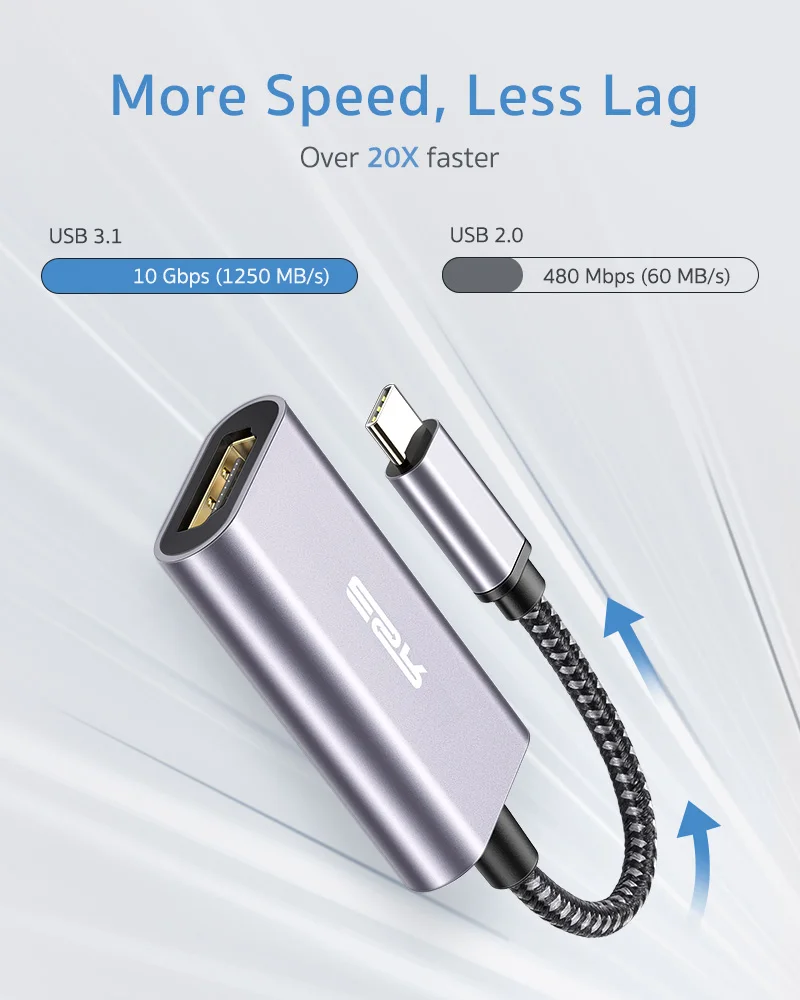 ESR Medio USB Adapter for USB 3.1 USB-C to HDMI-compatible Converter for MacBook Air Pro MacBook/Samsung Tablet iPad Adapter
ESR Medio USB Adapter for USB 3.1 USB-C to HDMI-compatible Converter for MacBook Air Pro MacBook/Samsung Tablet iPad Adapter