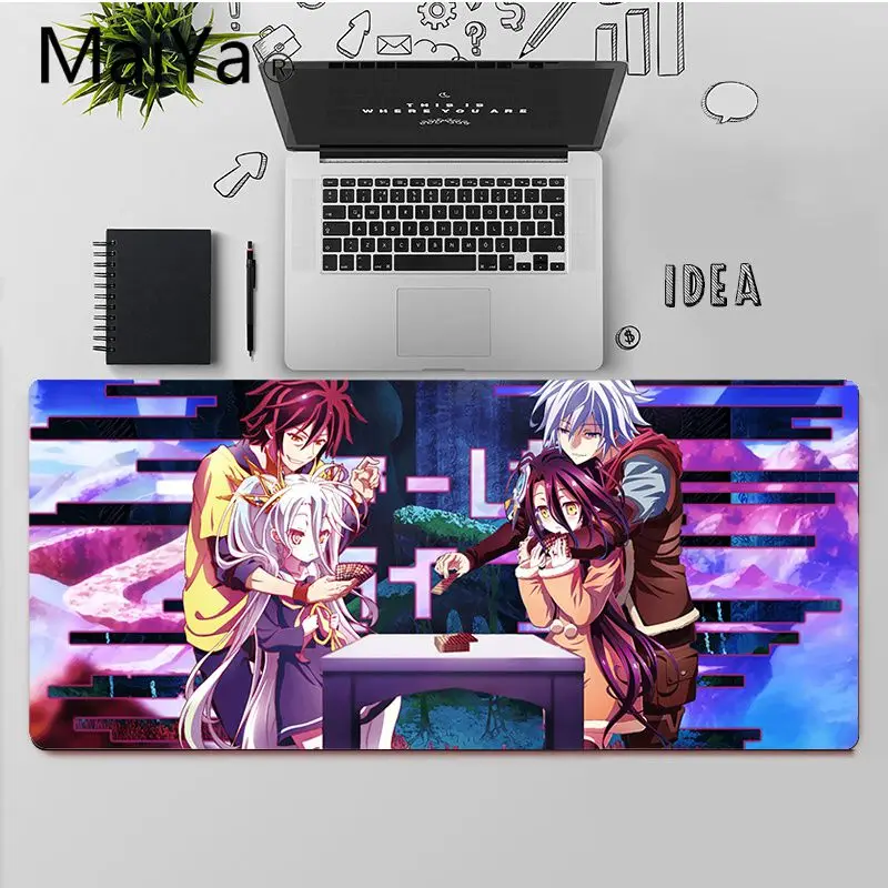 Maiya Top Quality No Game No Life Unique Desktop Pad Game Mousepad Free Shipping Large Mouse Pad Keyboards Mat 
Maiya Top Quality No Game No Life Unique Desktop Pad Game Mousepad Free Shipping Large Mouse Pad Keyboards Mat