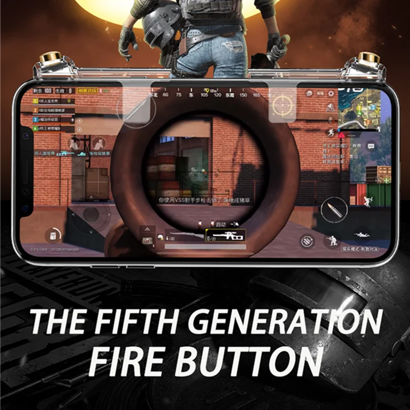 ABS Metal for PUBG Mobile Phone Game Controller Gamepad Joystick Trigger Aim Shooting L1 R1 Key Button for Iphone Xiaomi Android
ABS Metal for PUBG Mobile Phone Game Controller Gamepad Joystick Trigger Aim Shooting L1 R1 Key Button for Iphone Xiaomi Android