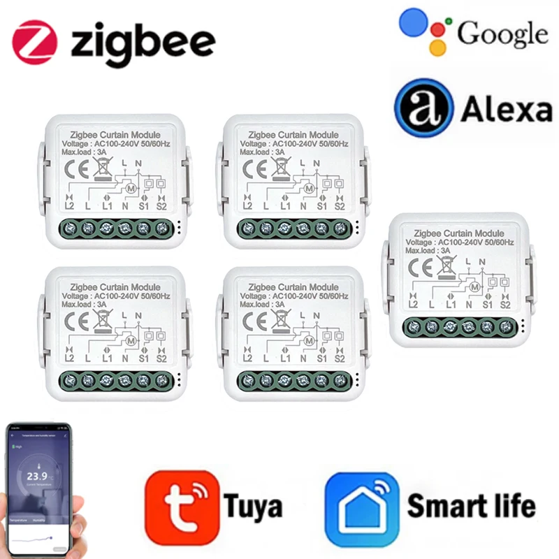 1-5pcs Tuya Smart Zigbee 3.0 Curtain Switch Module For Roller Shutter Blind Motor DIY Smart Home By Google Assistant Alexa
1-5pcs Tuya Smart Zigbee 3.0 Curtain Switch Module For Roller Shutter Blind Motor DIY Smart Home By Google Assistant Alexa