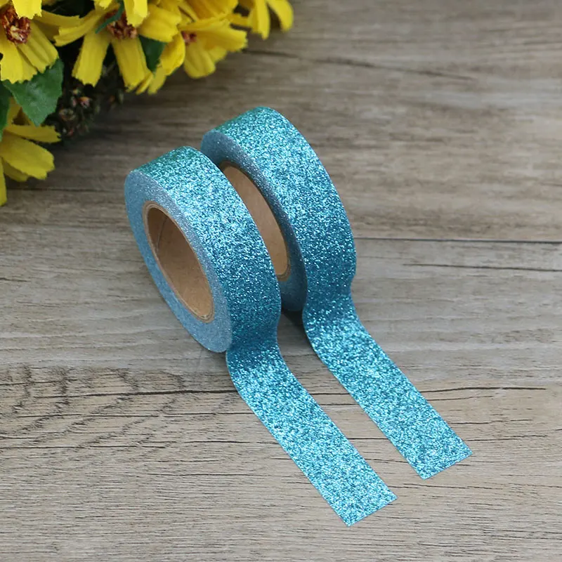 10pcs/Lot Blue powder Washi Tape Glitter Japanese Stationery 15mm* 5meter Kawaii Paper Scrapbooking Tools Decorative Tape Mask
10pcs/Lot Blue powder Washi Tape Glitter Japanese Stationery 15mm* 5meter Kawaii Paper Scrapbooking Tools Decorative Tape Mask