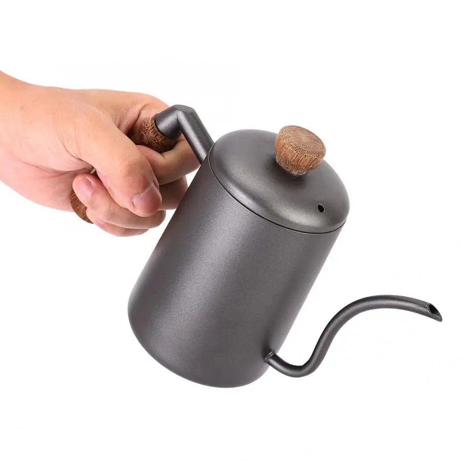 600ml Stainless Steel Retro Hand Coffee Water Tea Narrow Mouth Pot with Wooden Handle Coffee Kettle
600ml Stainless Steel Retro Hand Coffee Water Tea Narrow Mouth Pot with Wooden Handle Coffee Kettle