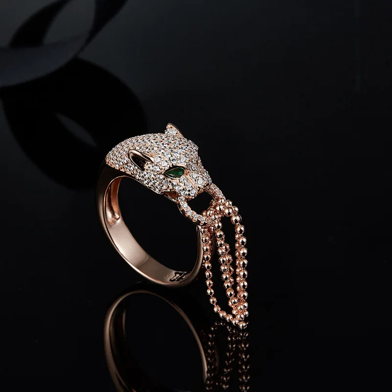 100% Pure 925 Sterling Silver Leopard Jewelry Sets with AAA CZ Zircon Stone Panther Stud Earring Finger Ring Green Eyes Design
100% Pure 925 Sterling Silver Leopard Jewelry Sets with AAA CZ Zircon Stone Panther Stud Earring Finger Ring Green Eyes Design