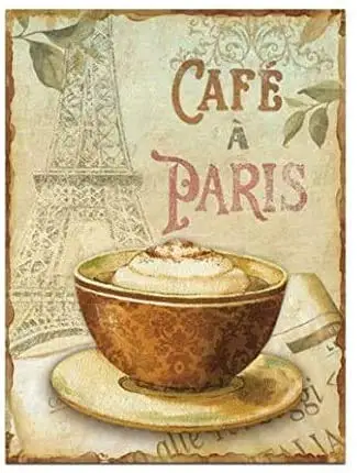 Retro Metal Tin Sign Vintage Cafe Paris Aluminum Sign for Home Coffee Wall Decor 8x12 Inch
Retro Metal Tin Sign Vintage Cafe Paris Aluminum Sign for Home Coffee Wall Decor 8x12 Inch