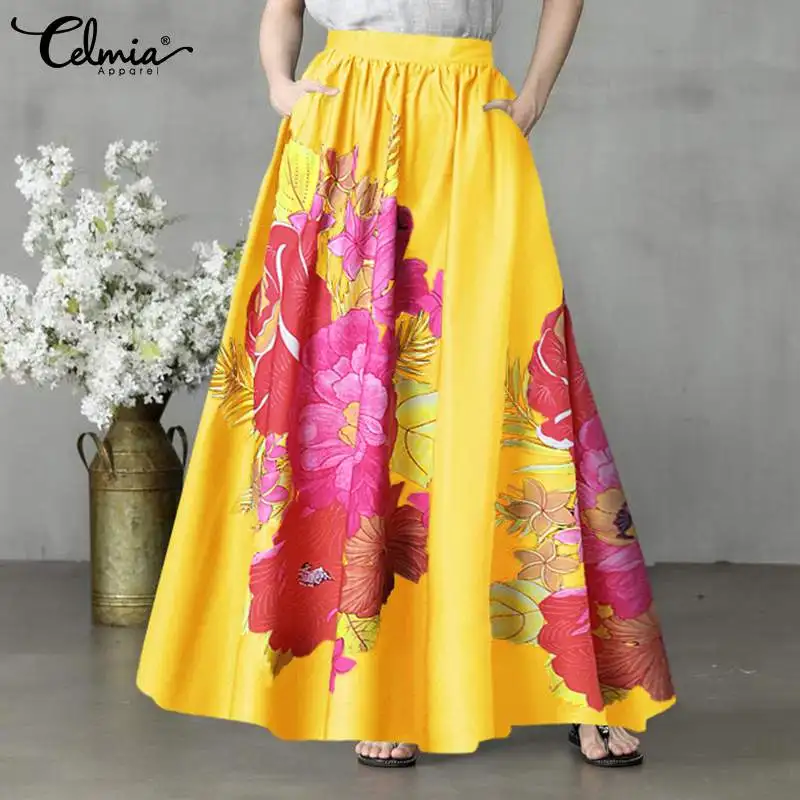 Celmia Bohemian Women Floral Print Skirts 2022 Fashion Party Maxi Skirt Elegant High Waist Casual A-line Long Skirt Oversized
Celmia Bohemian Women Floral Print Skirts 2022 Fashion Party Maxi Skirt Elegant High Waist Casual A-line Long Skirt Oversized
