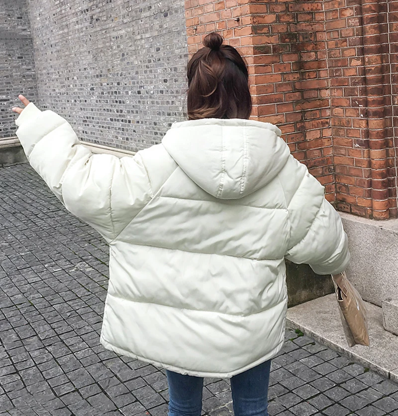 Women's Winter Jackets Short Style Oversized Solid Loose Hooded Parkas Korean Style Stand Collar Cotton Padded Thick Coat Ladies
Women's Winter Jackets Short Style Oversized Solid Loose Hooded Parkas Korean Style Stand Collar Cotton Padded Thick Coat Ladies