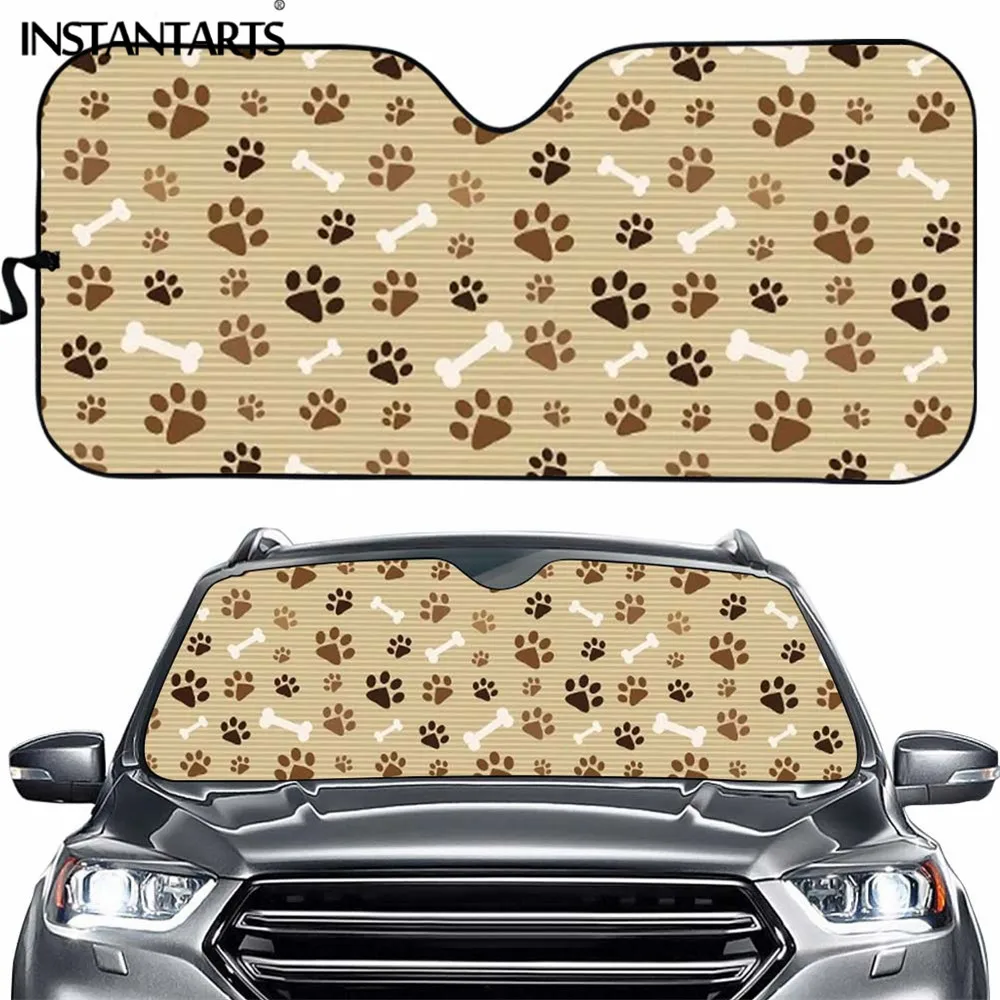 INSTANTARTS Cute Paw and Bone Pattern Universal Car Windshield Sun Shade Trend Car Accessories Protect Car Interior Sun Shade
INSTANTARTS Cute Paw and Bone Pattern Universal Car Windshield Sun Shade Trend Car Accessories Protect Car Interior Sun Shade